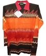 Black, Orange and Black color cotton Panjabi - Short